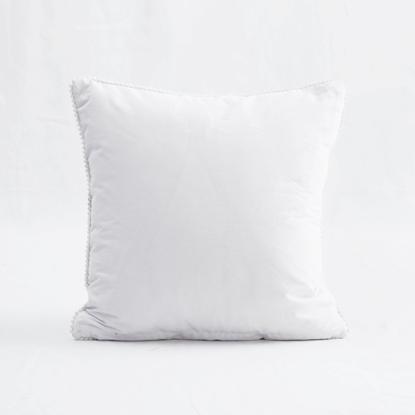 SHWET - White Kantha Quilted Pillow covers, Stripe quilting, 100% cotton