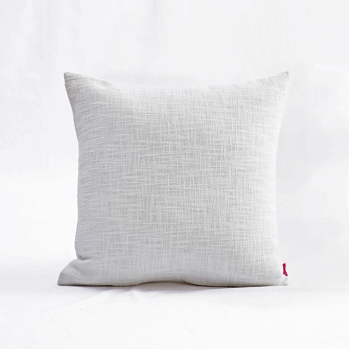 Natural White slub cotton Pillow cover, sizes available