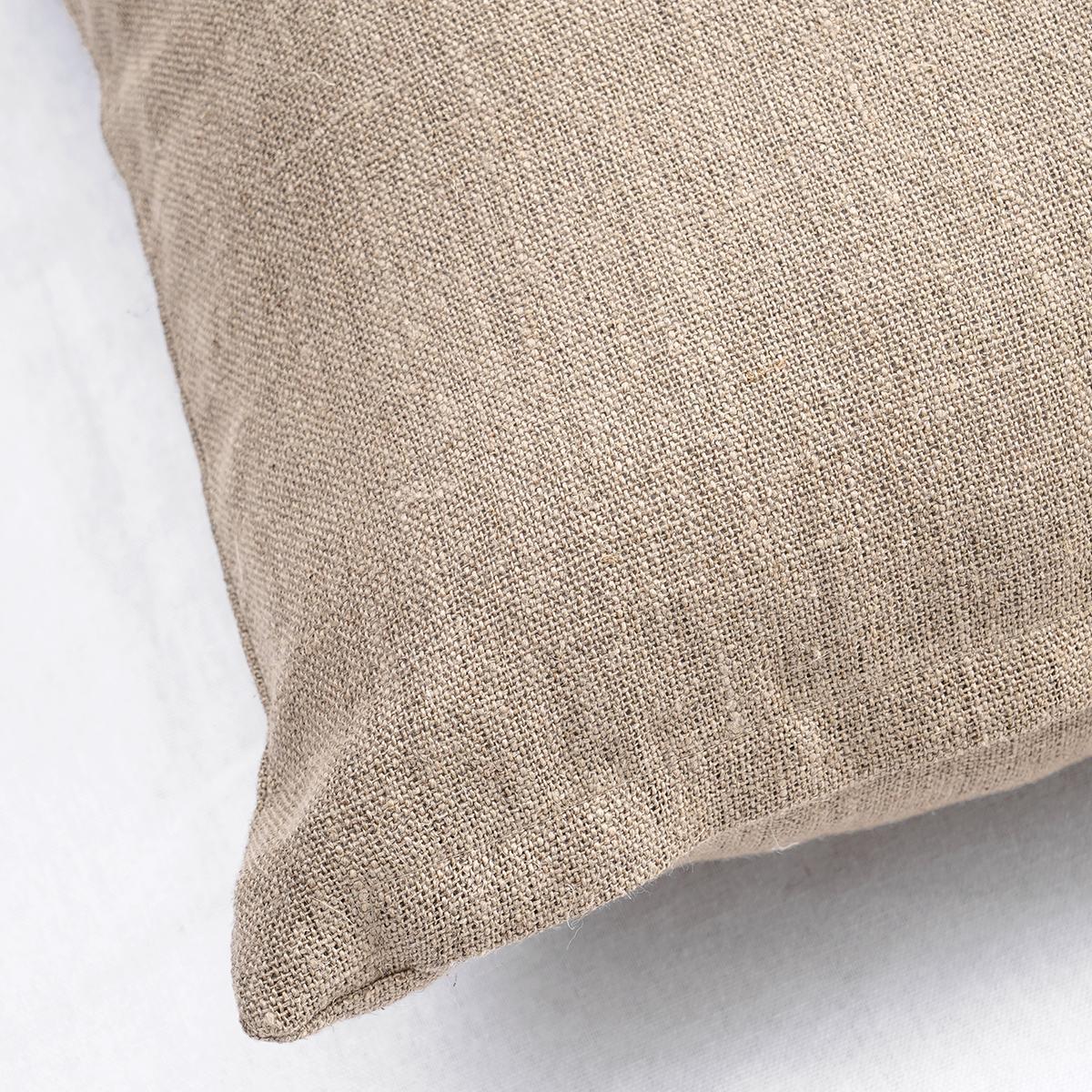 Natural colour thick Linen Pillow cover, sizes available
