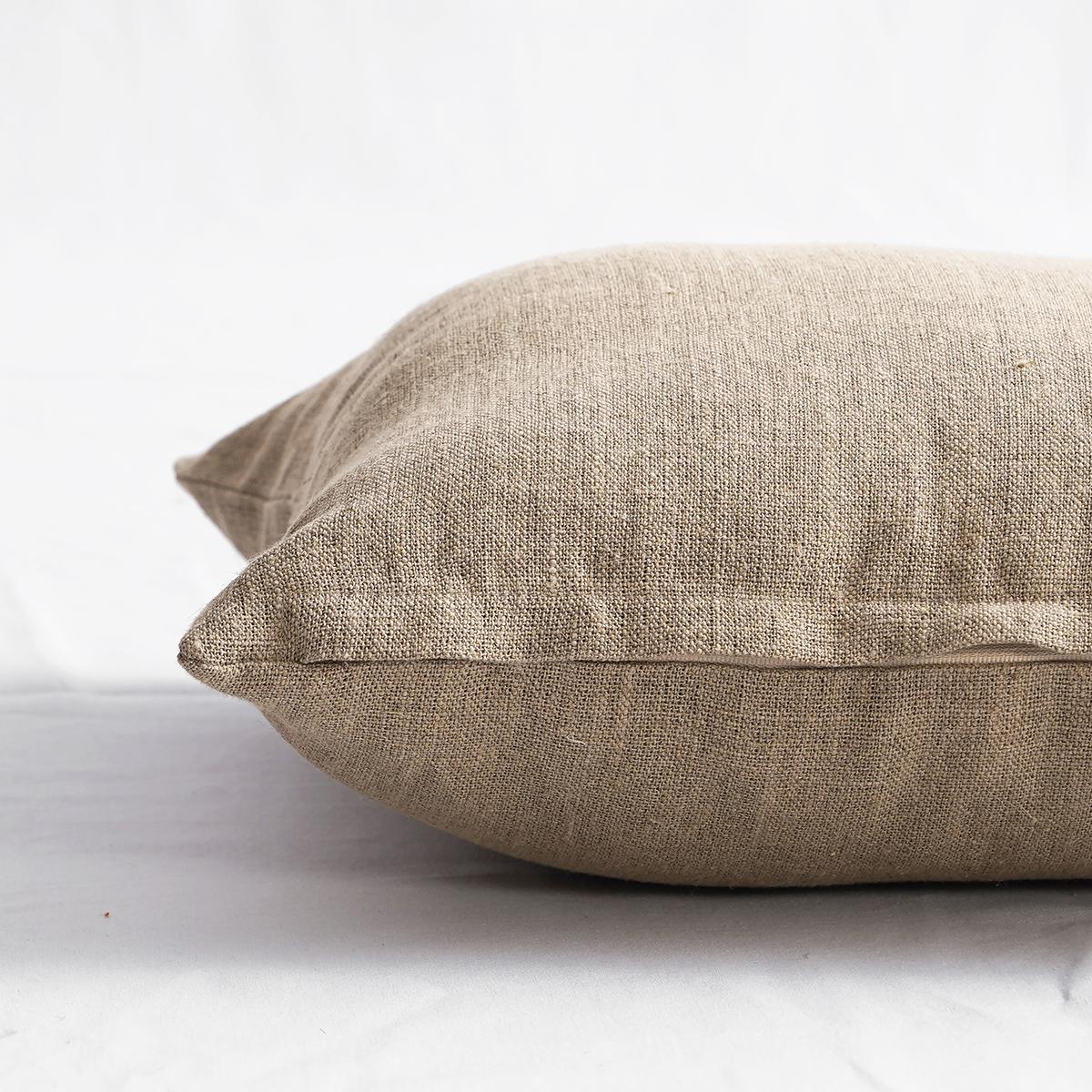 Natural colour thick Linen Pillow cover, sizes available