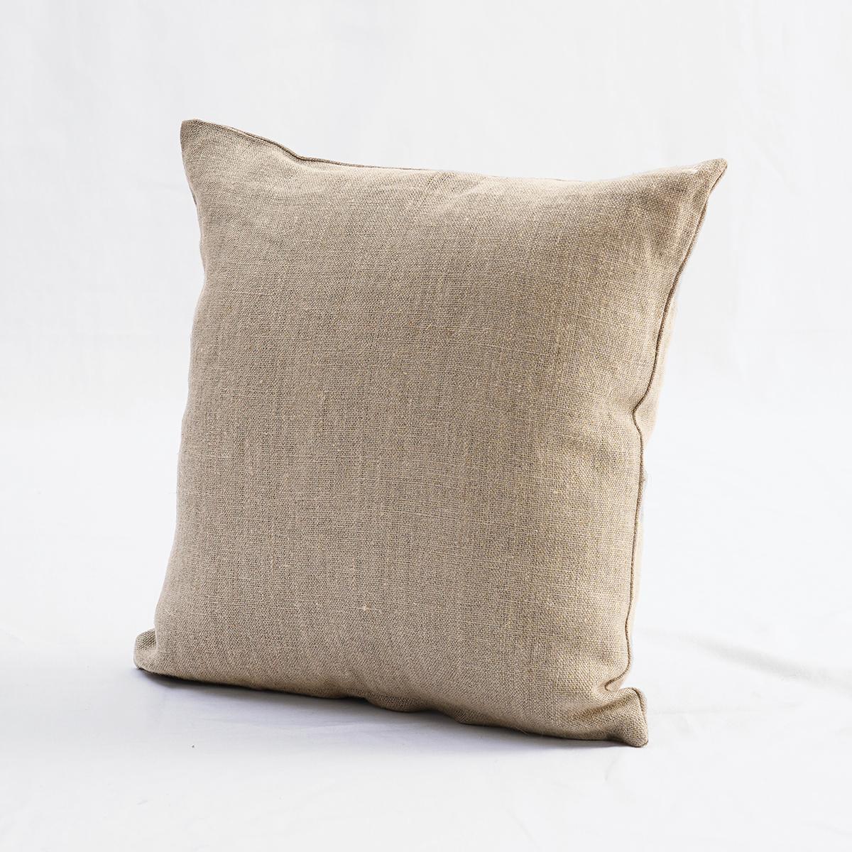 Natural colour thick Linen Pillow cover, sizes available