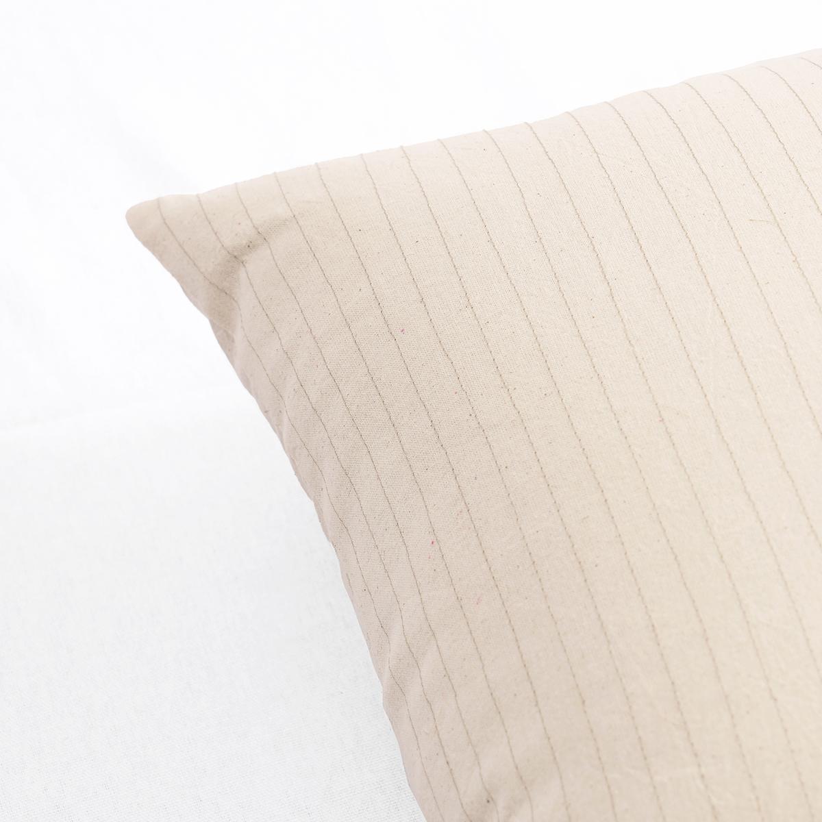 Natural colour striped cotton Pillow cover, sizes available