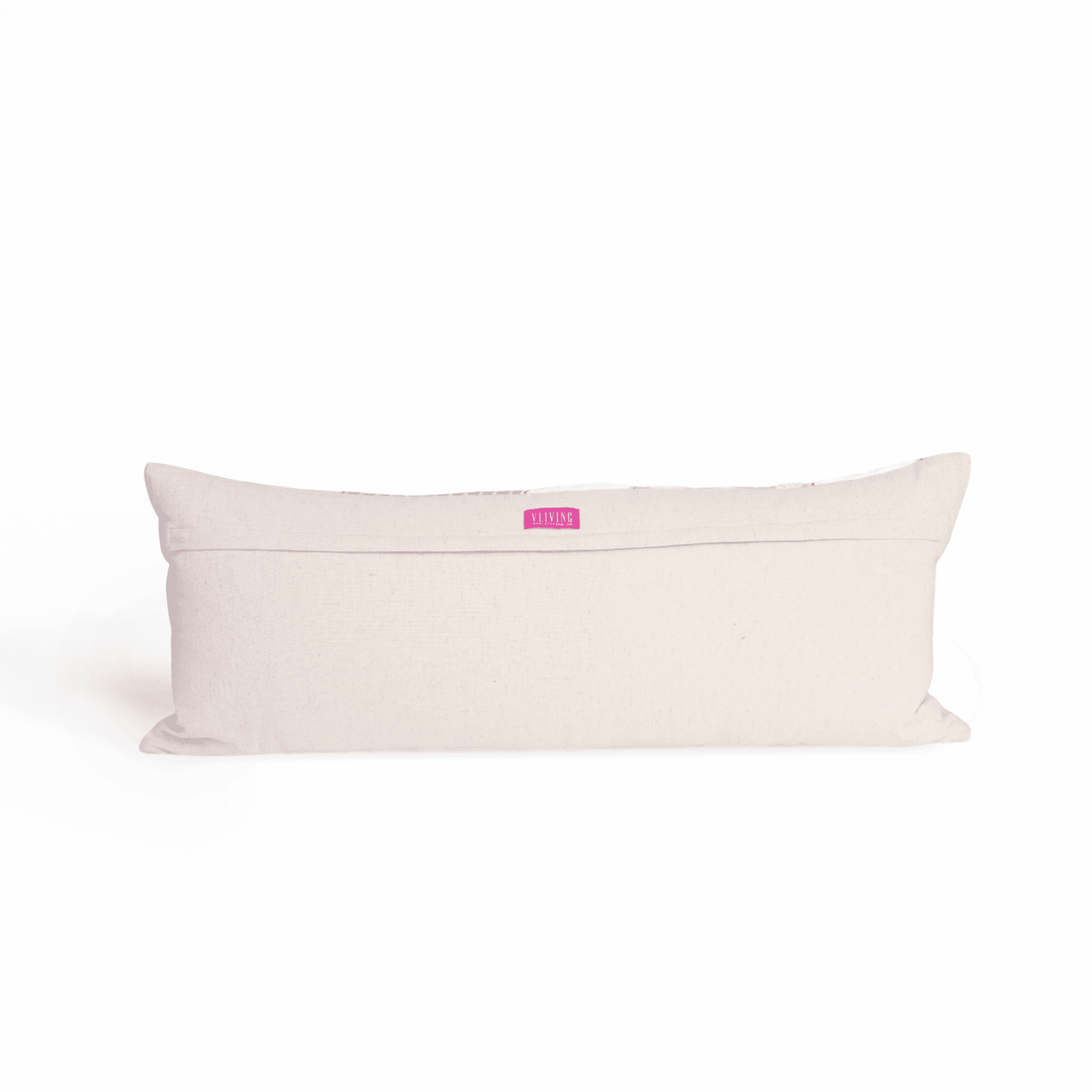 TEXTURES - Quilted and textured long lumbar pillow cover in natural colours in cotton and linen, 12X30 inches and other sizes available