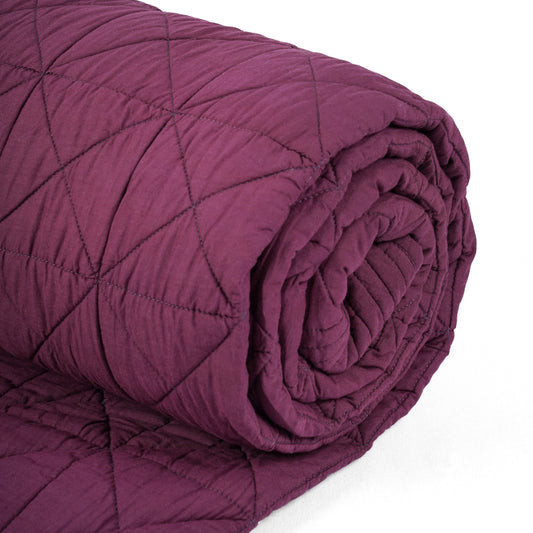 PLUM cotton Quilt bed set, Sizes available