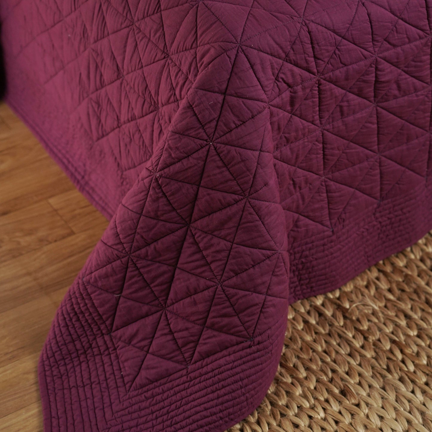 PLUM cotton Quilt bed set, Sizes available