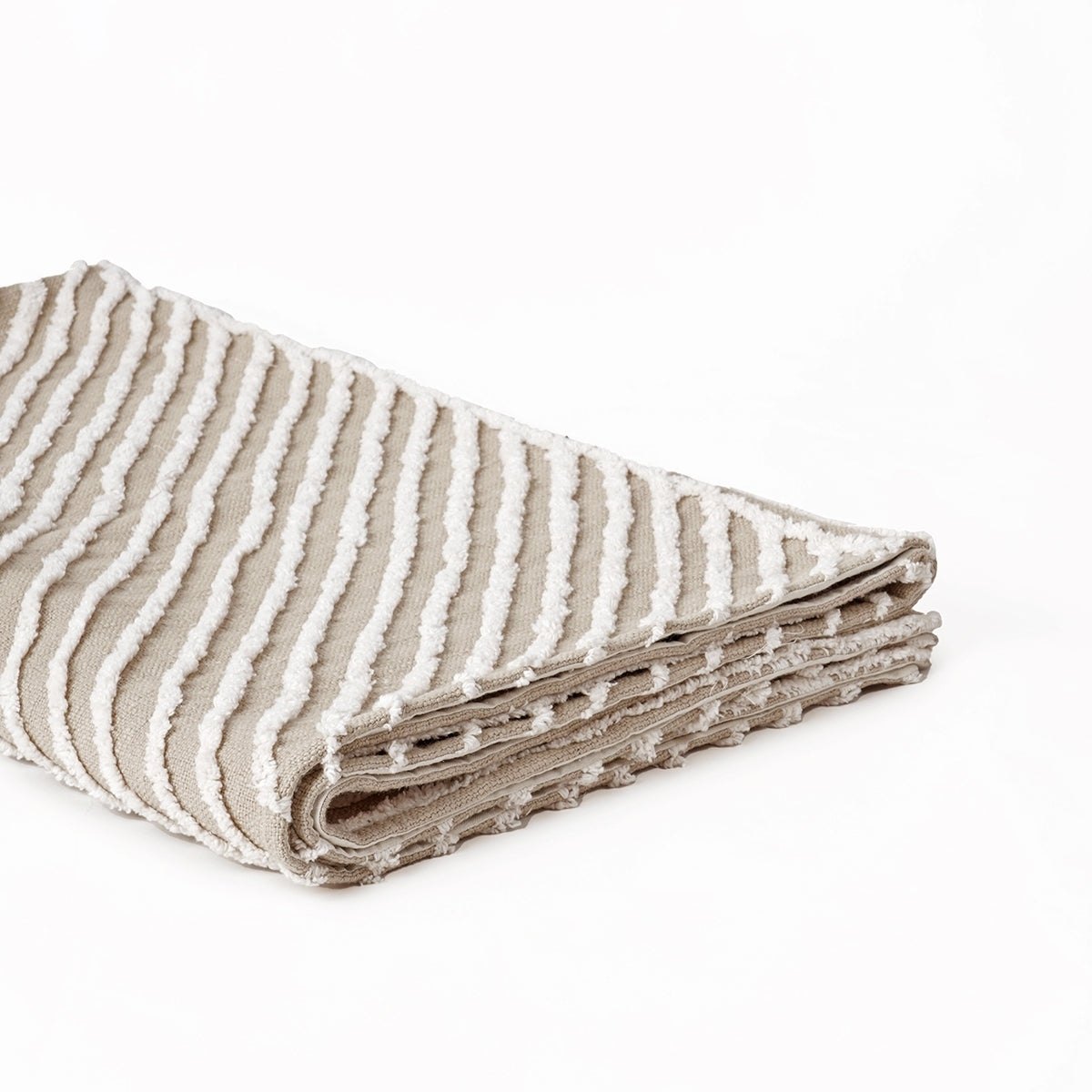 ZULU - Cotton tufted Throw blanket, couch throw, picnic blanket, 100% cotton, 50X60 inches