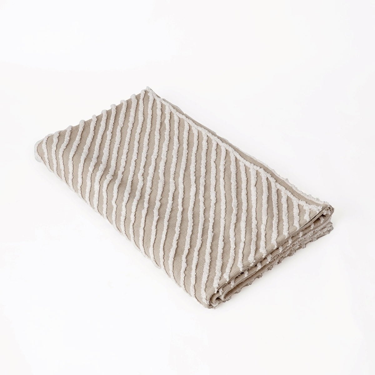 ZULU - Cotton tufted Throw blanket, couch throw, picnic blanket, 100% cotton, 50X60 inches