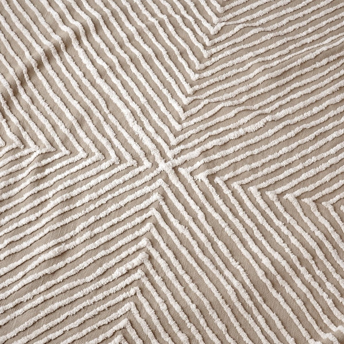 ZULU - Cotton tufted Throw blanket, couch throw, picnic blanket, 100% cotton, 50X60 inches