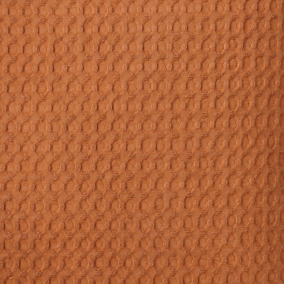 Burnt Sienna or Brown Waffle Reversible Cotton Pillow cover, sizes available