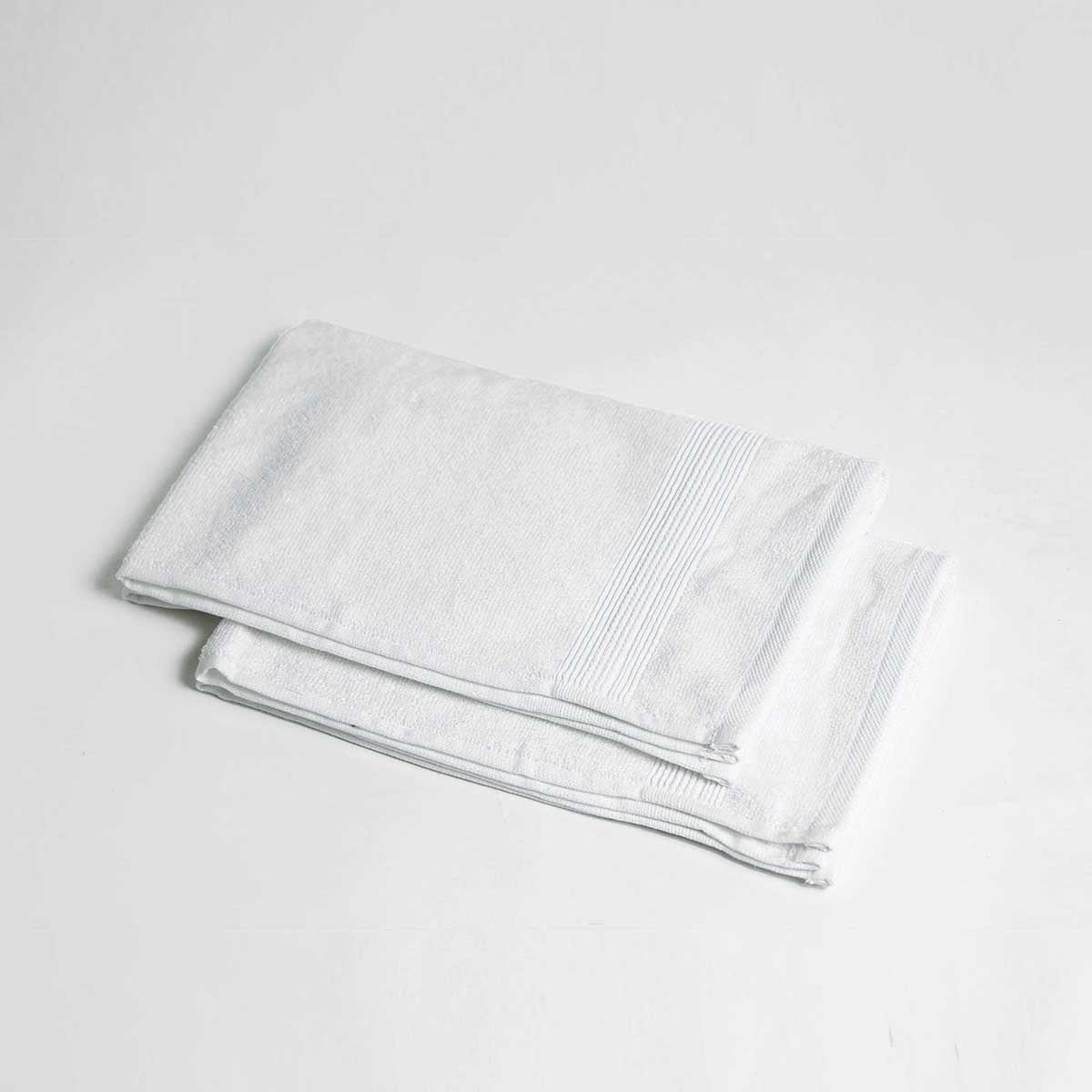 Hand towels, set of 2, set of 4, set of 6, white colour