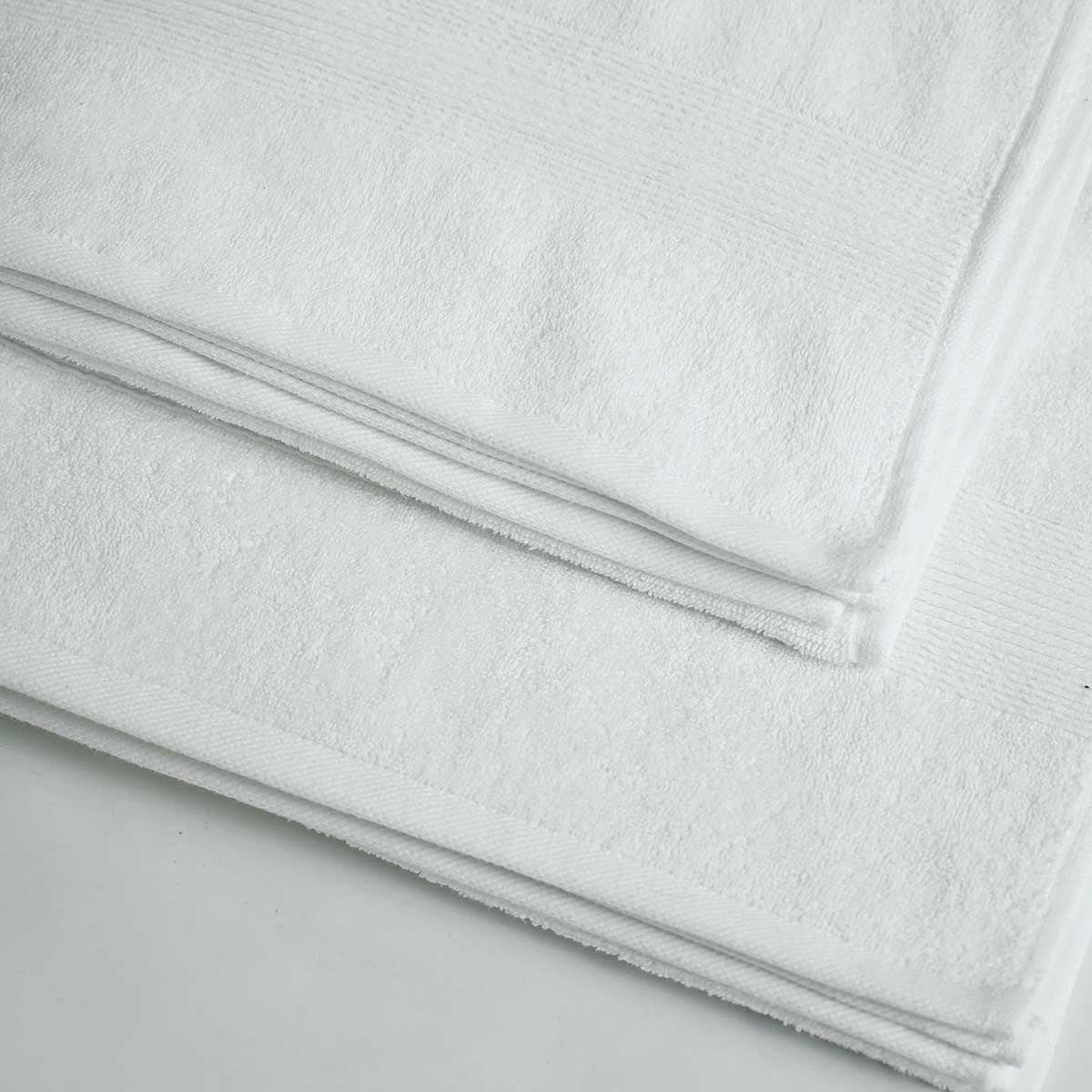 Hand towels, set of 2, set of 4, set of 6, white colour