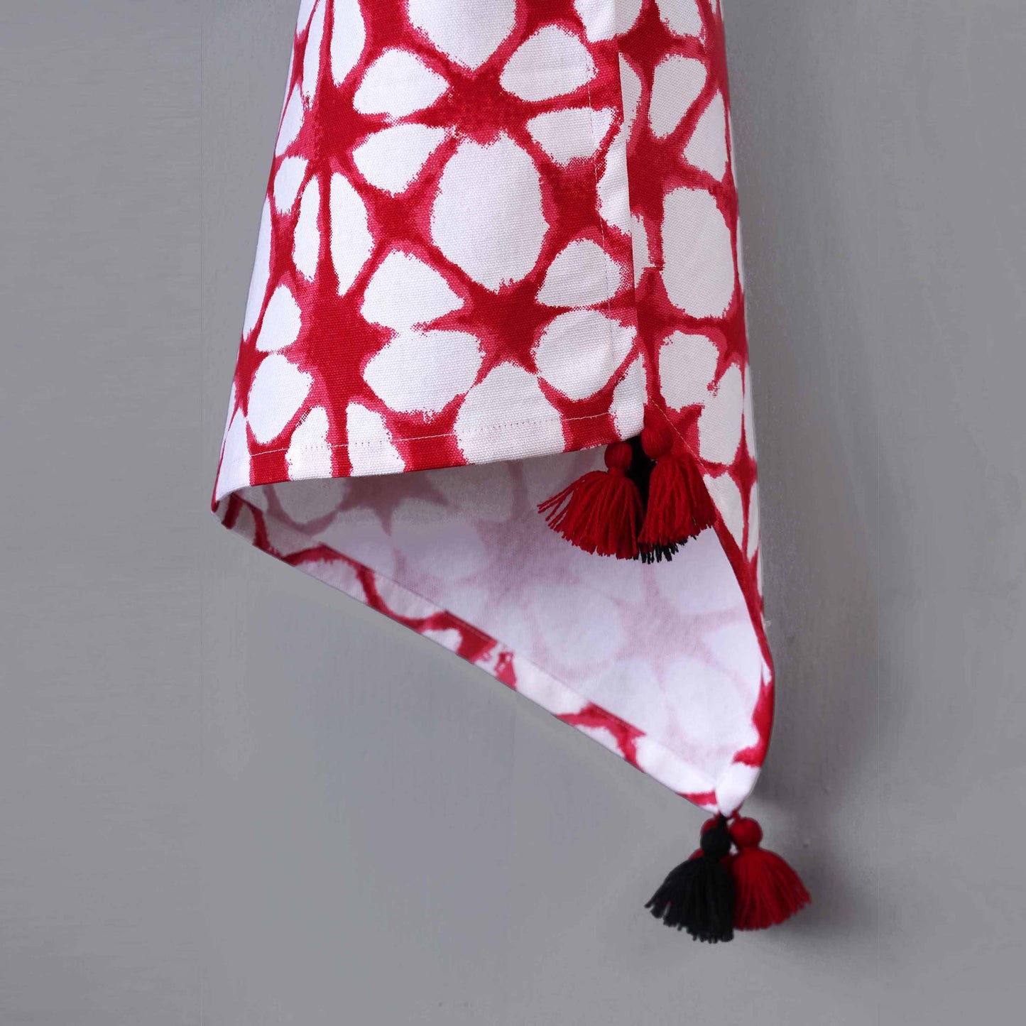 PRISM - Red Tie Dye Prism Pattern Kitchen Towel, geometrical pattern, 100% cotton, size 20"X28"
