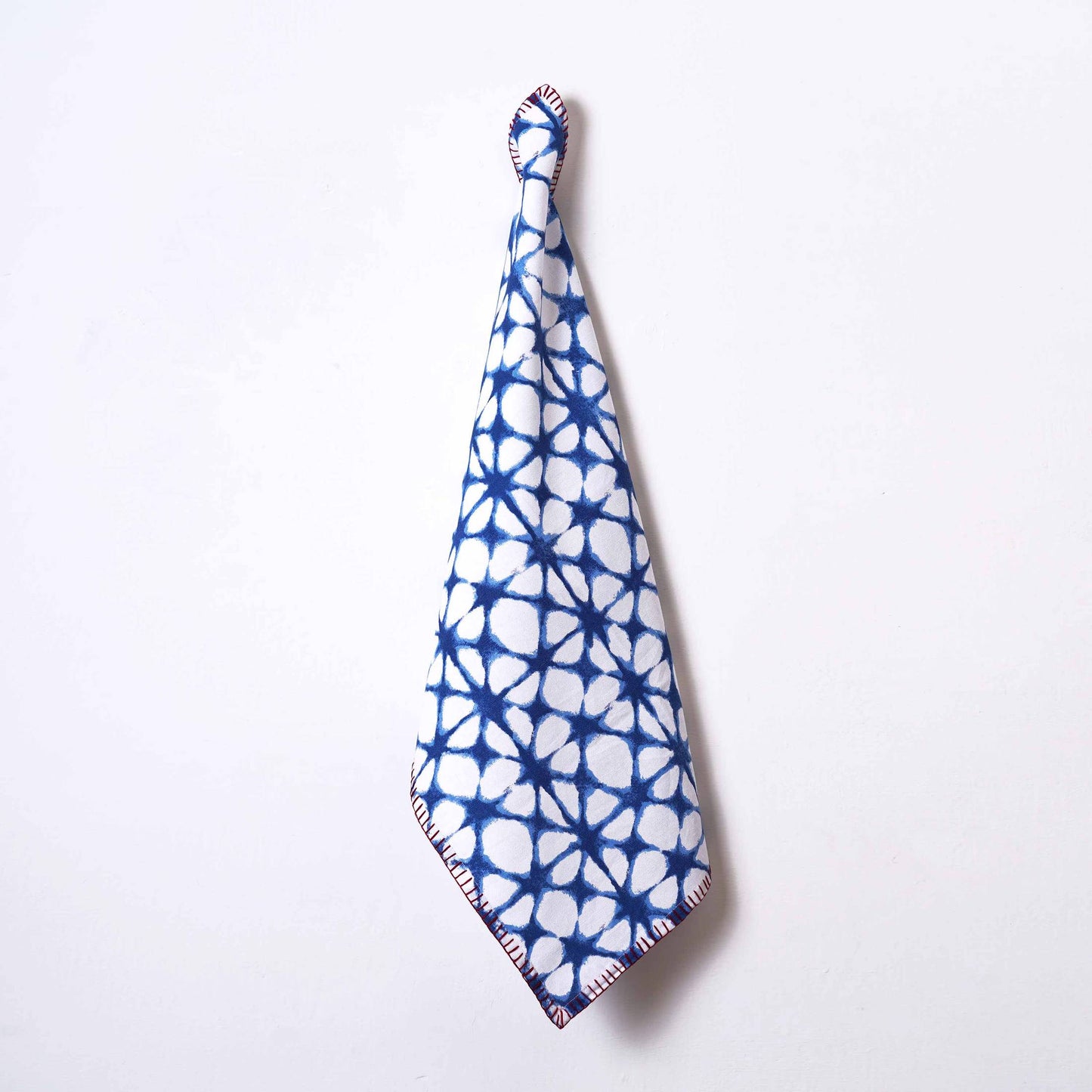 PRISM - Blue Tie Dye Prism Pattern Kitchen Towel, geometrical pattern, 100% cotton, size 20"X28"