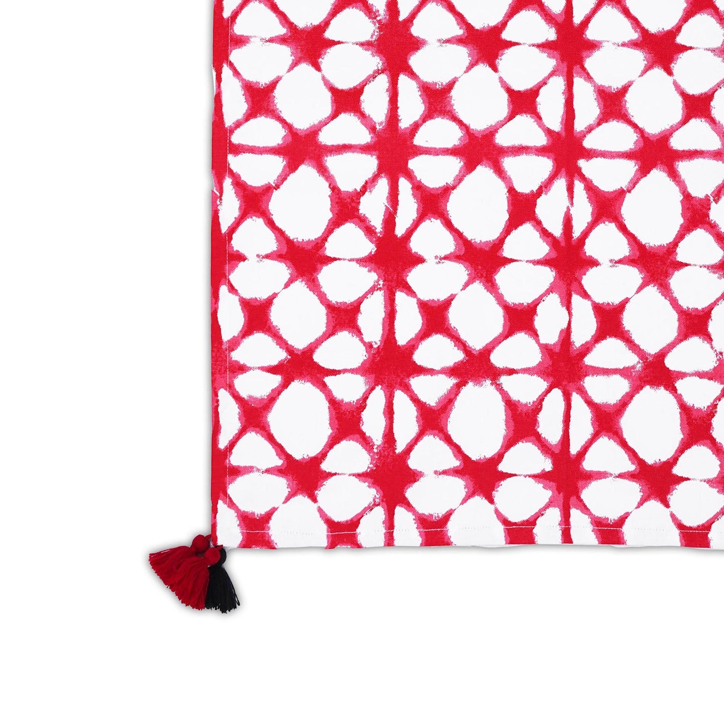 PRISM cotton Table napkin, Red tie dye print on white