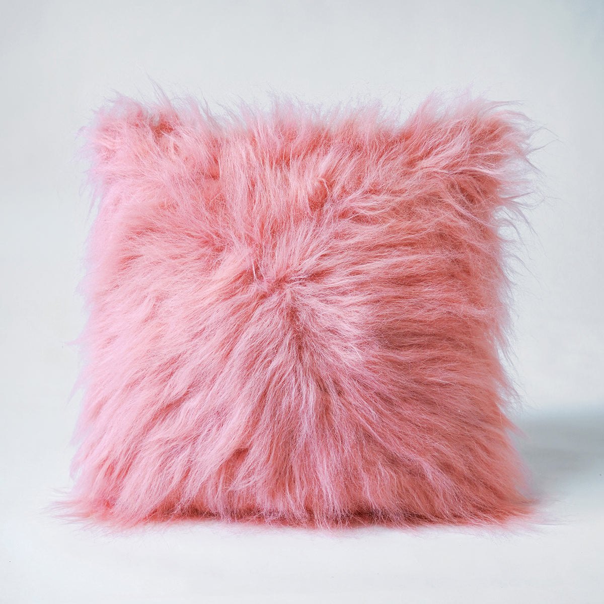 Faux Fur Blush Throw Pillow Cover, sizes available