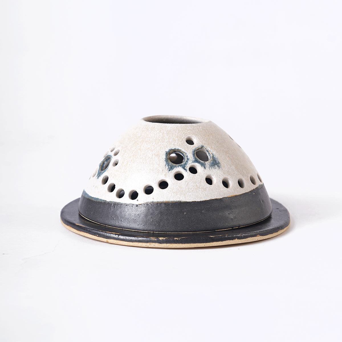 Tea Light holder - white and black