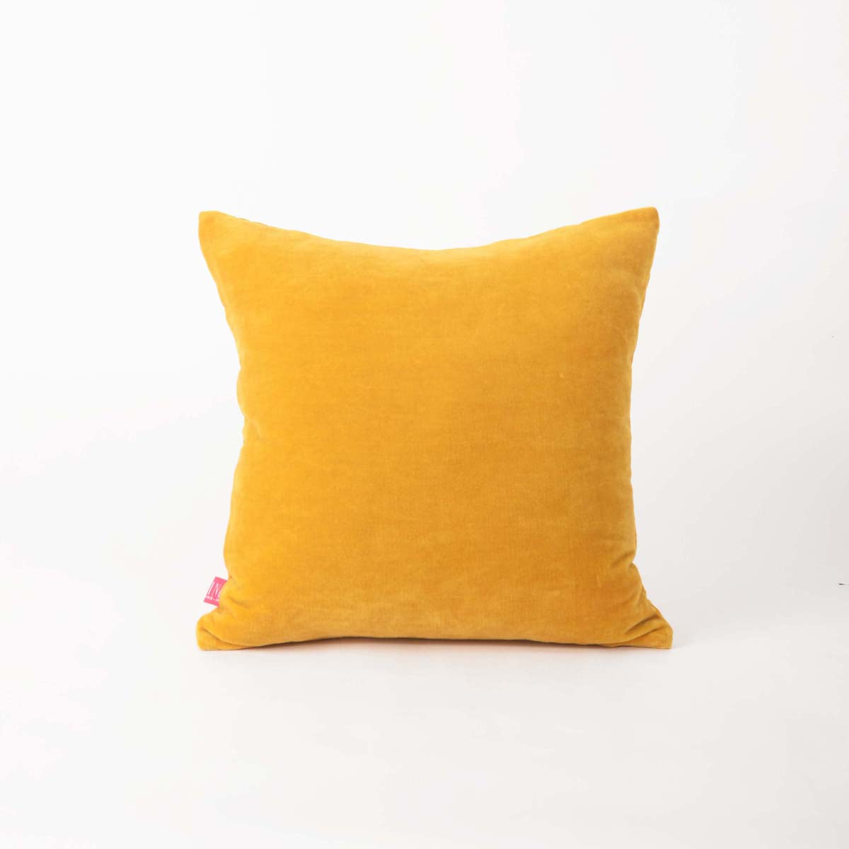 Yellow Quilted velvet pillow cover, solid colour throw pillow, colours and sizes available