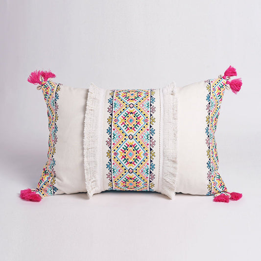 Banjara – Embroidered, multicolored, Peruvian cushion cover