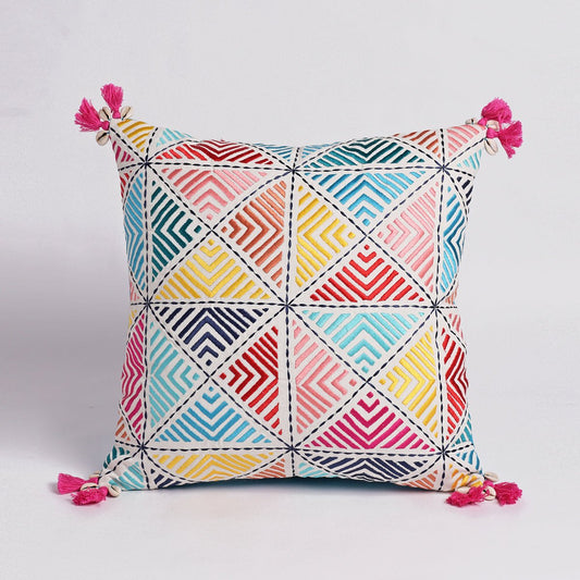 Banjara – Embroidered, multicolored, Peruvian cushion cover