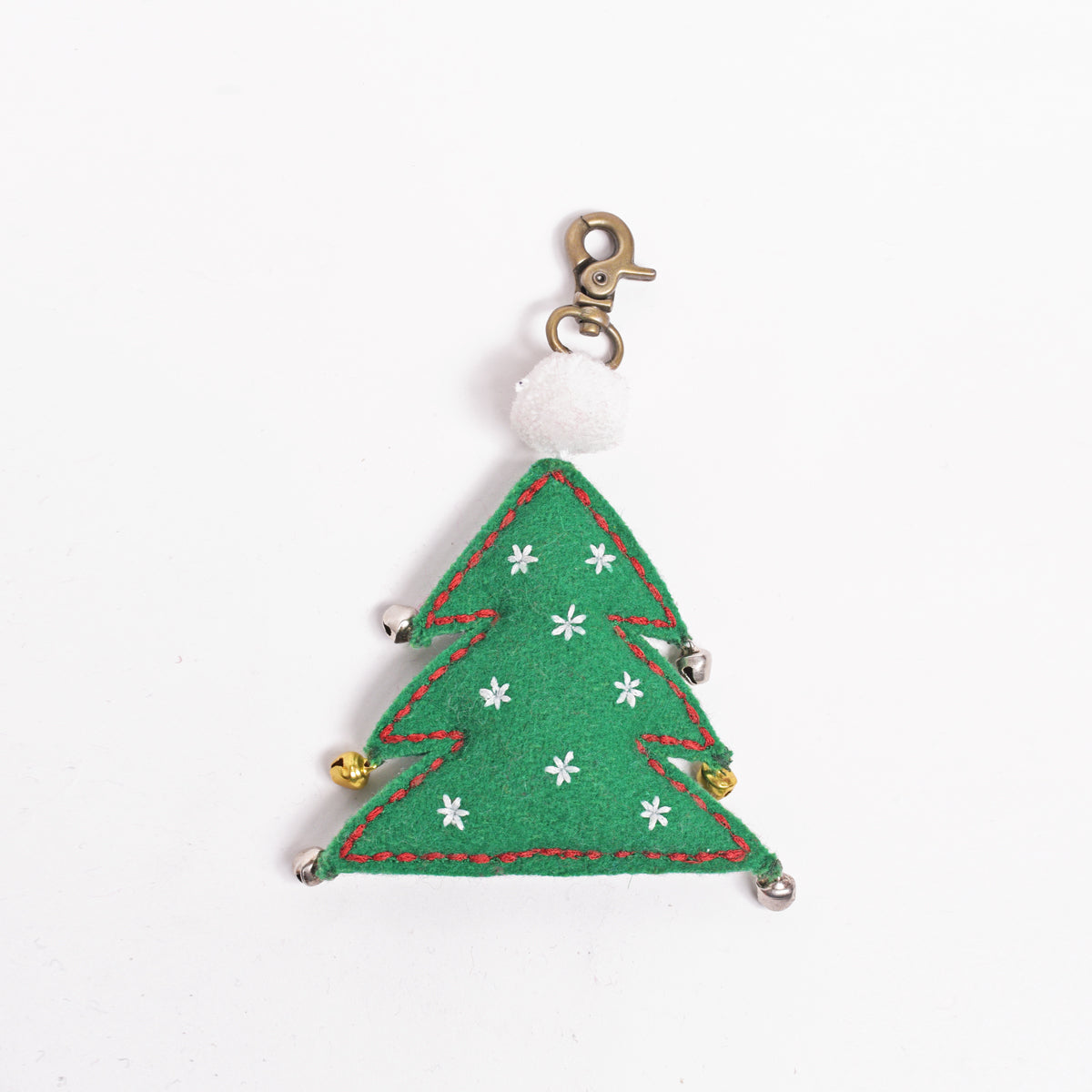Christmas tree ornament, handmade tassel, holiday charm