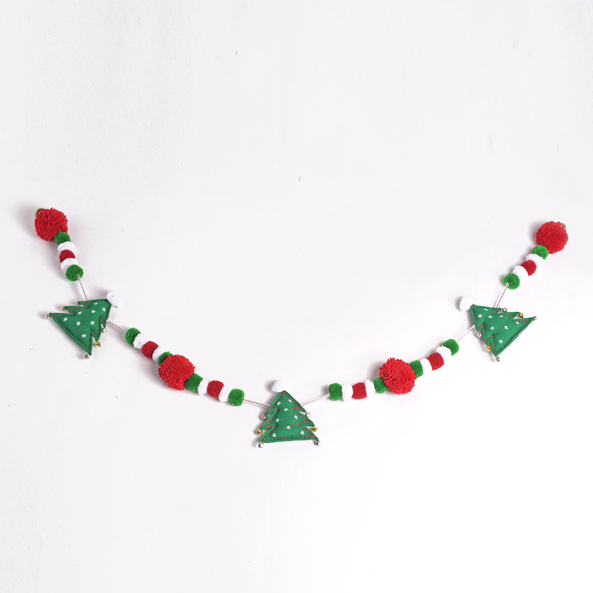 Christmas decor, Pompom garland, christmas tree, holiday decor, sizes available