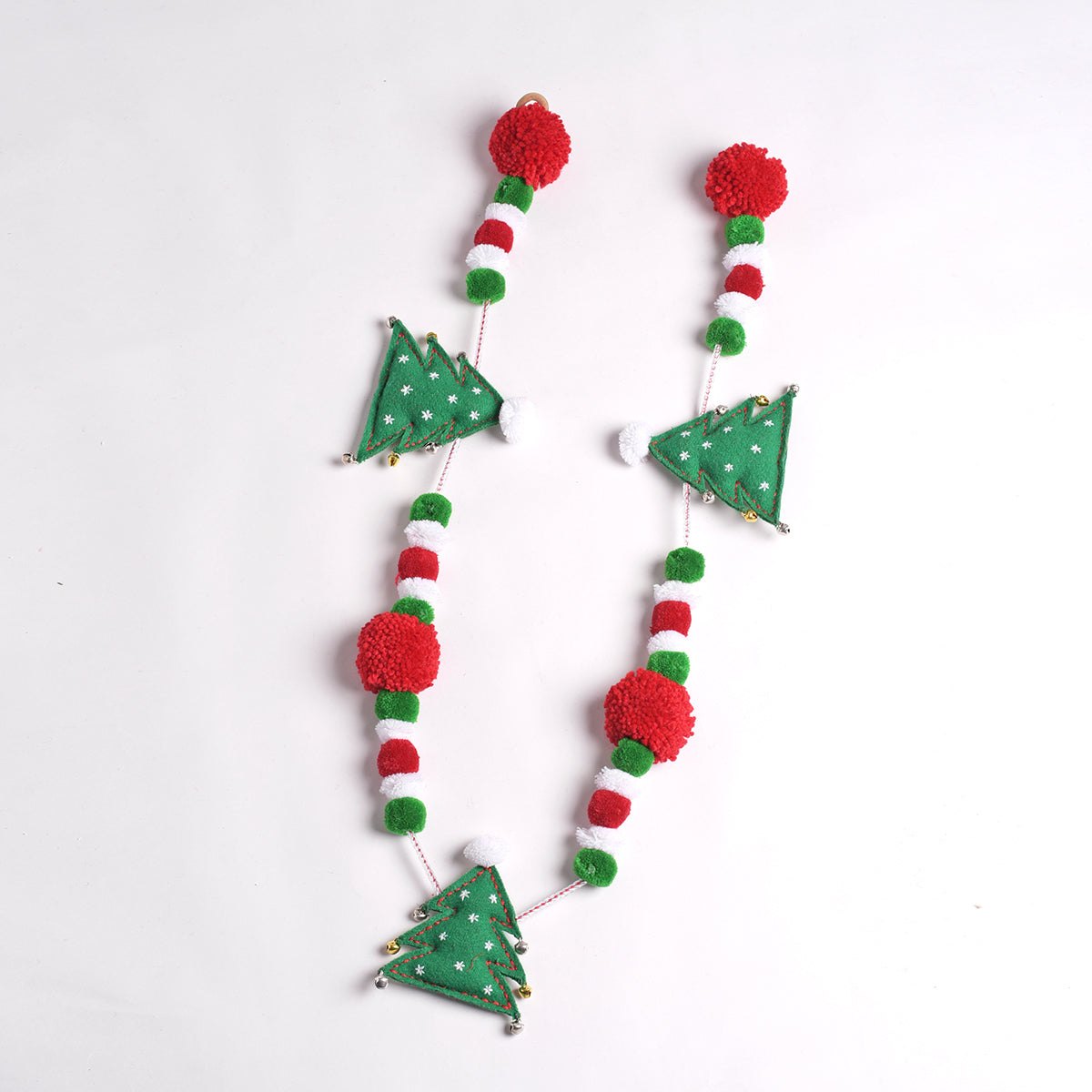 Christmas decor, Pompom garland, christmas tree, holiday decor, sizes available