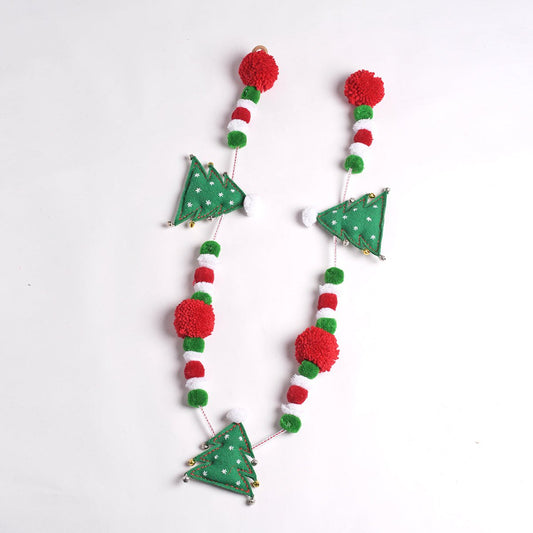 Christmas decor, Pompom garland, christmas tree, holiday decor, sizes available