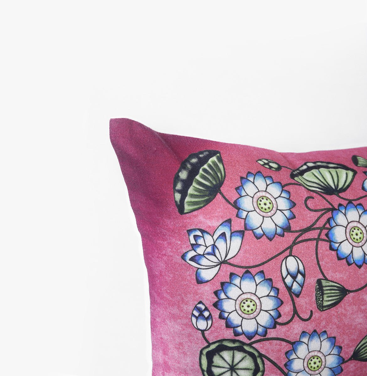 Pichwai - Lotus print rectangular pillow cover