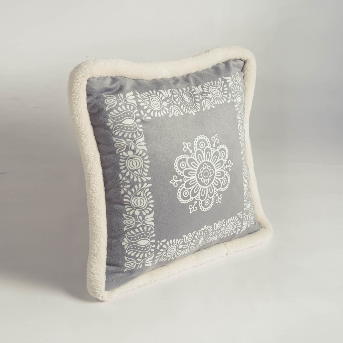 Svenska - Grey printed cushion cover, nordic style pillow cover, Scandinavian pillow