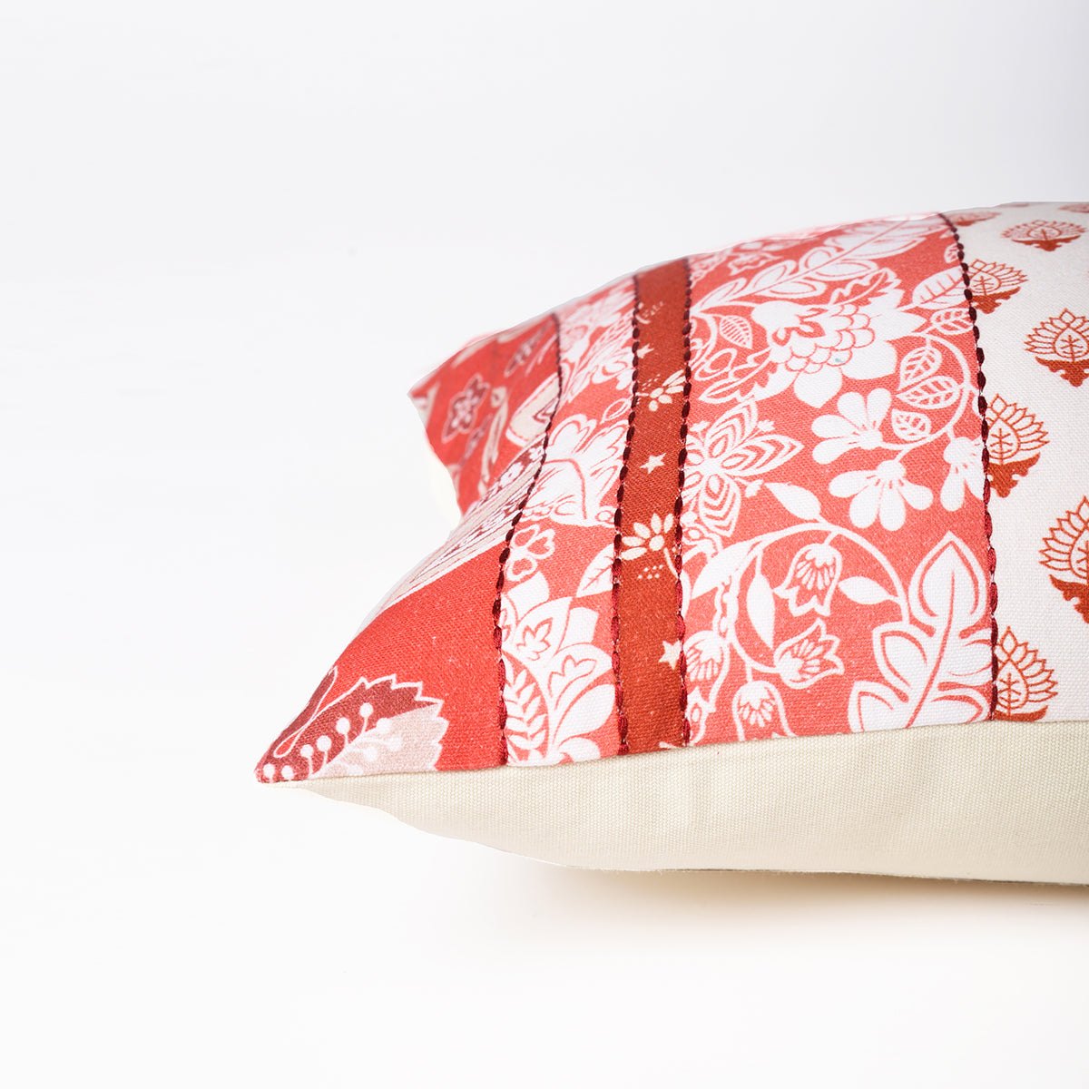 Patchwork print pillow cover, French vintage, decorative, cushion cover