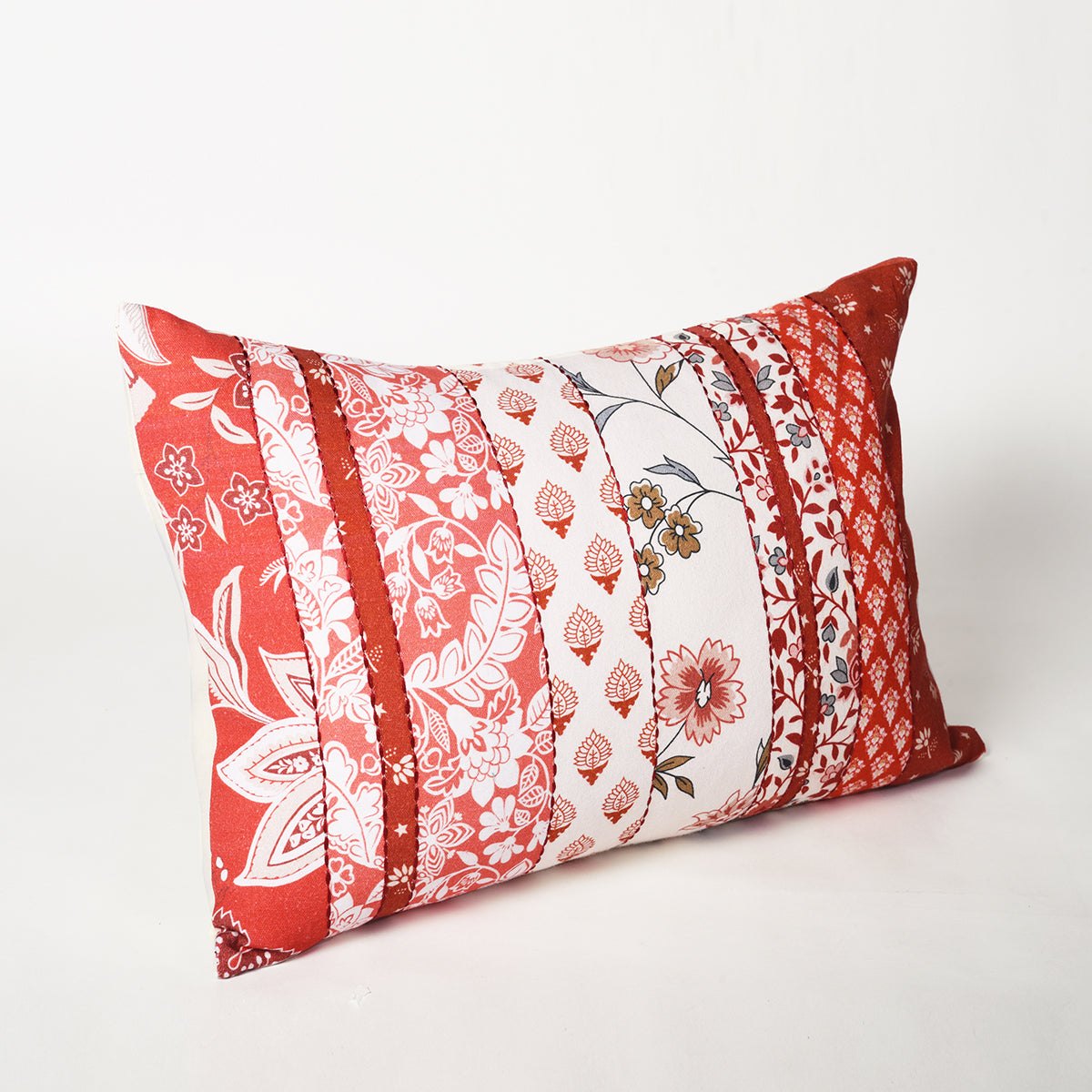 Patchwork print pillow cover, French vintage, decorative, cushion cover