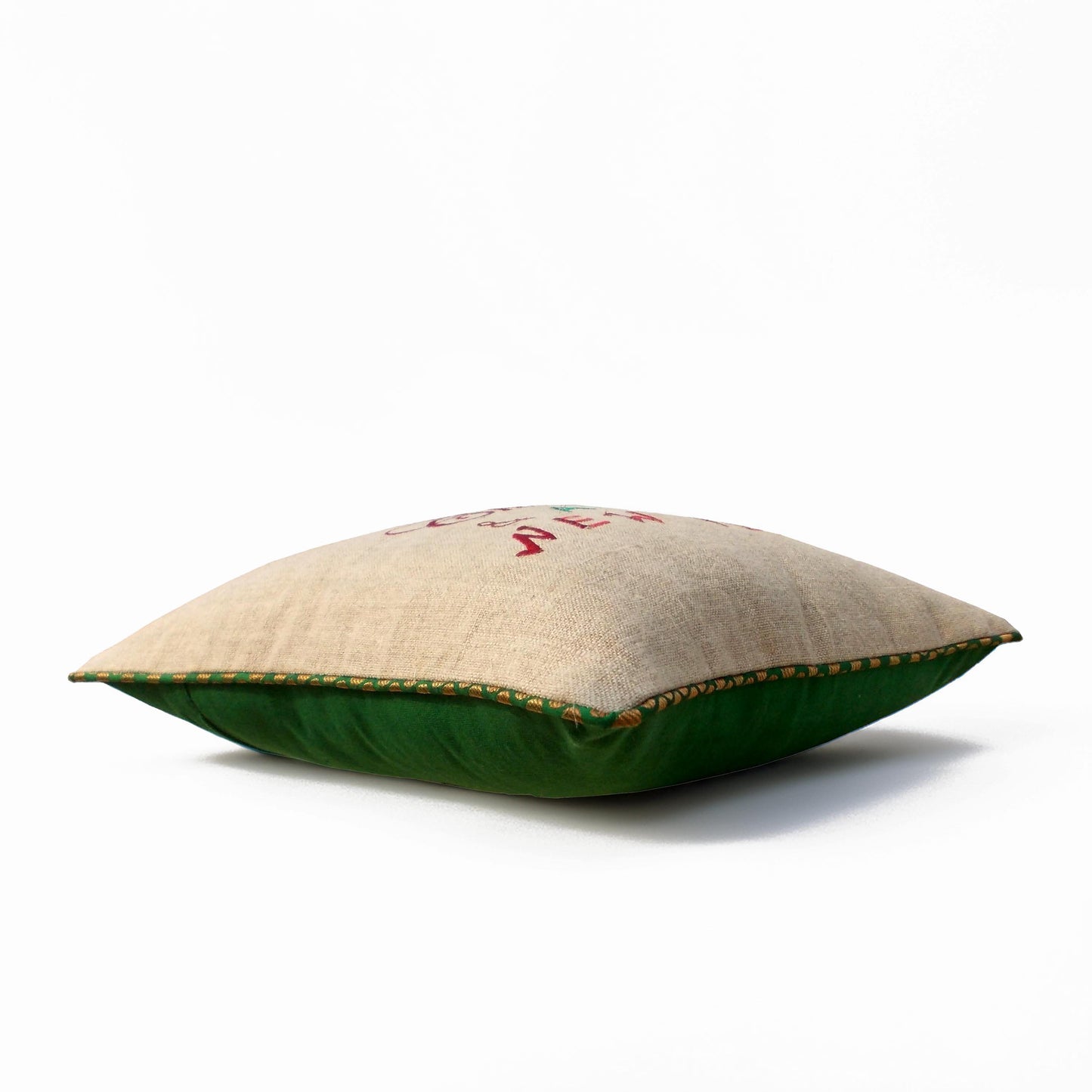 Christmas and Happy New Year Linen Cushion Cover - Vliving