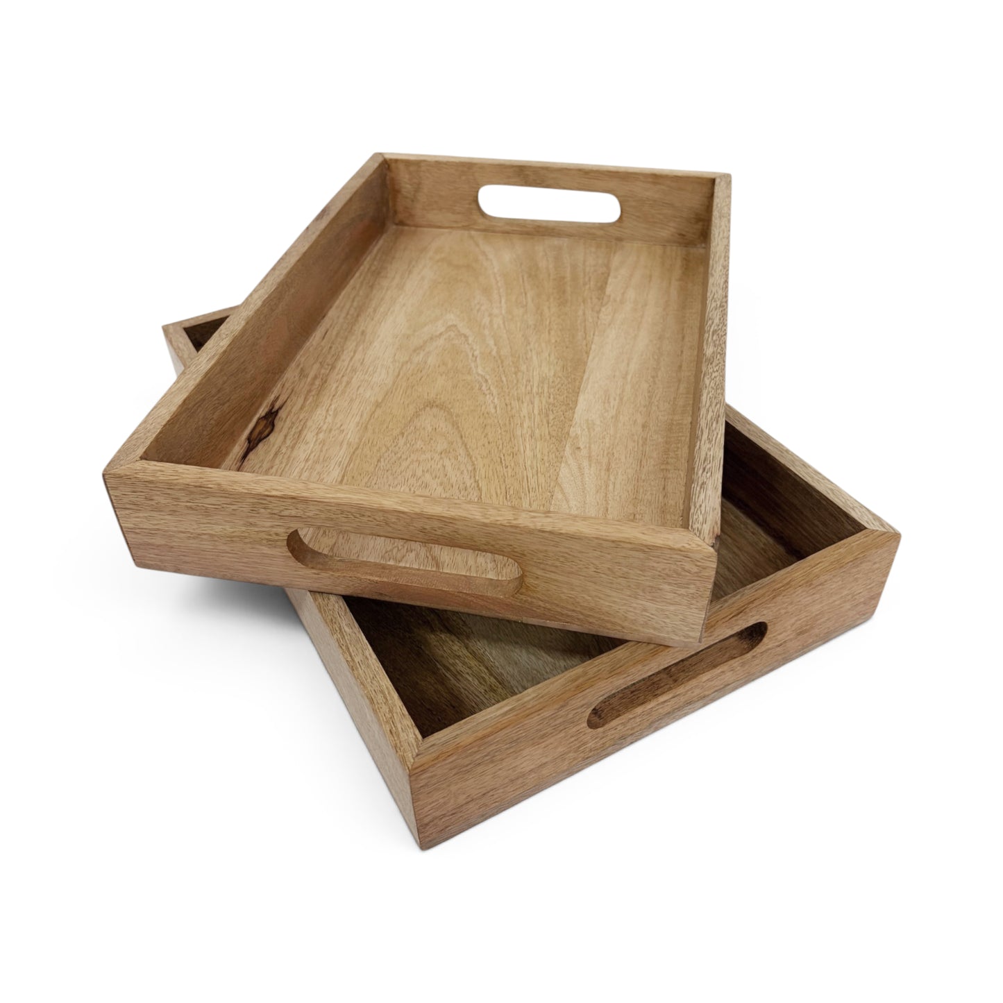 Wooden Big Serving Tray | Mango Wood | 10×15 Inches