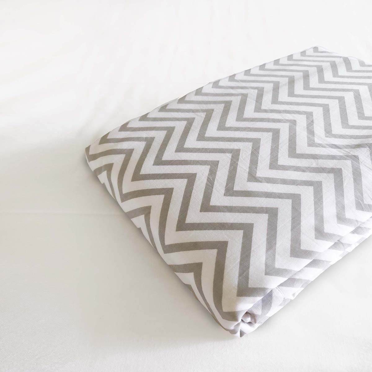 CHEVRON - Grey soft Cotton three layer dohar, sizes available
