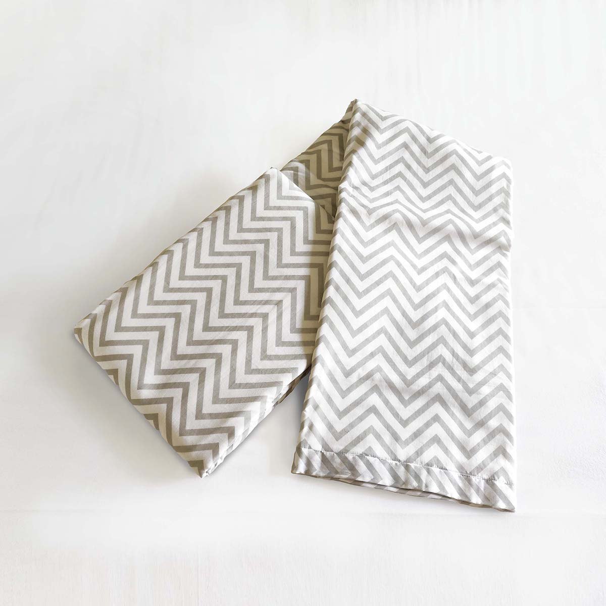 CHEVRON - Grey soft Cotton three layer dohar, sizes available