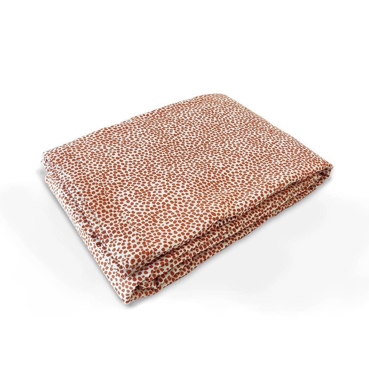 MODERN RETRO - Rust dot print soft Cotton three layer dohar, sizes available
