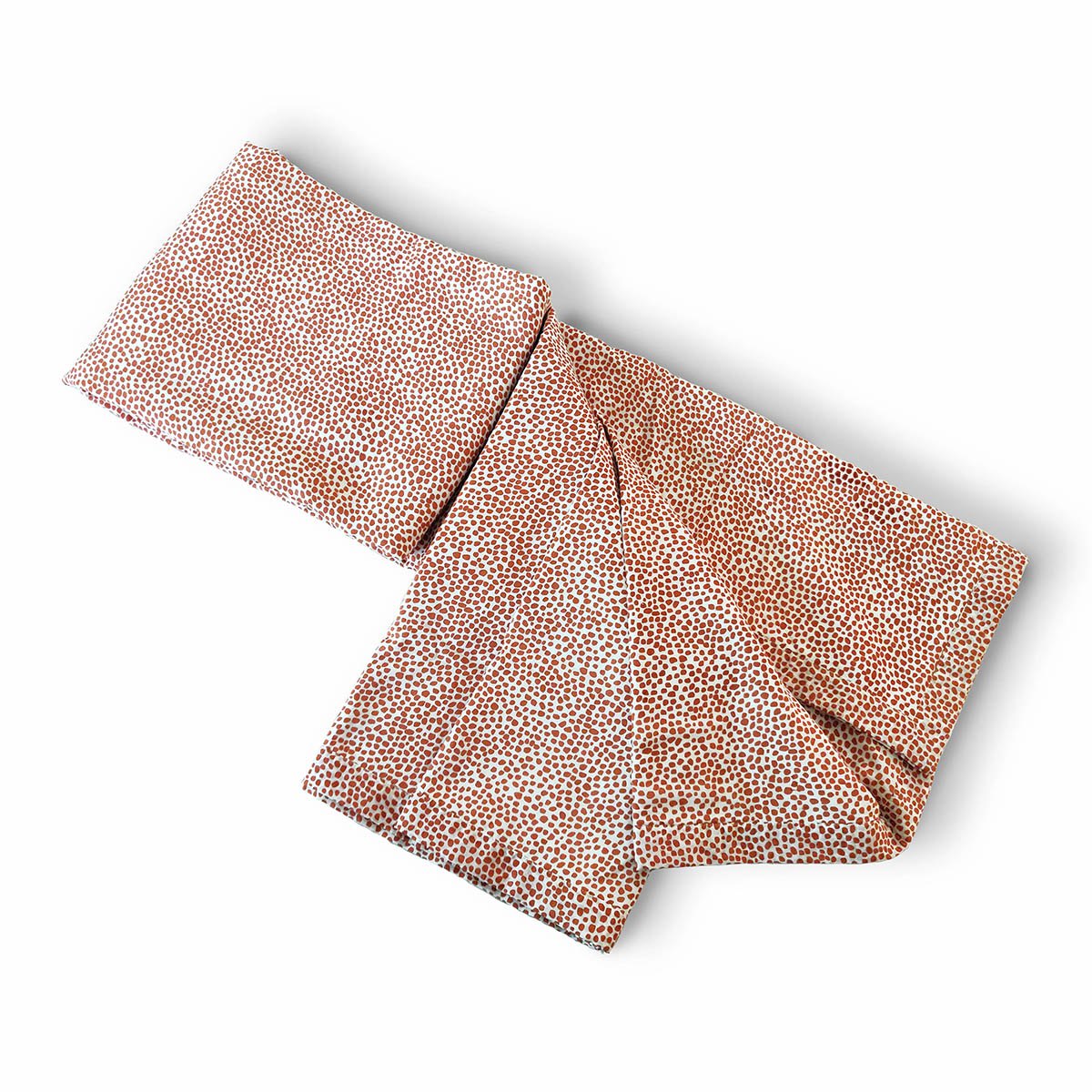 MODERN RETRO - Rust dot print soft Cotton three layer dohar, sizes available