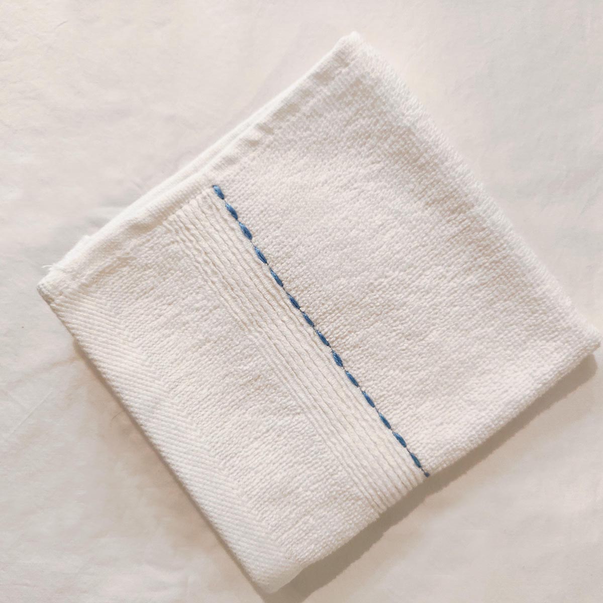 Swirl Embroidery white organic cotton Bath towels, sizes available