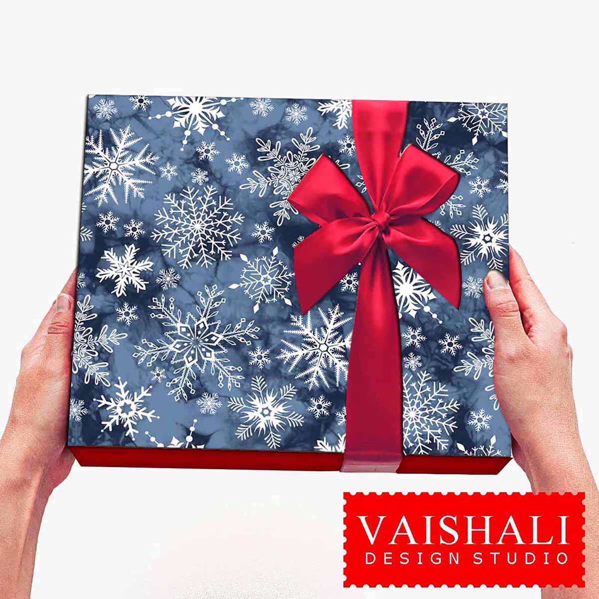 Shibori Christmas, snowflake and tie dye pattern, seamless pattern, 4 sheets, digital print downloads