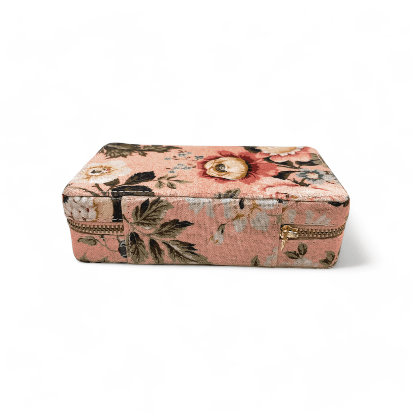 AMOUR BLUSH Vintage Rose print, Rectangular box, with 2 pouches