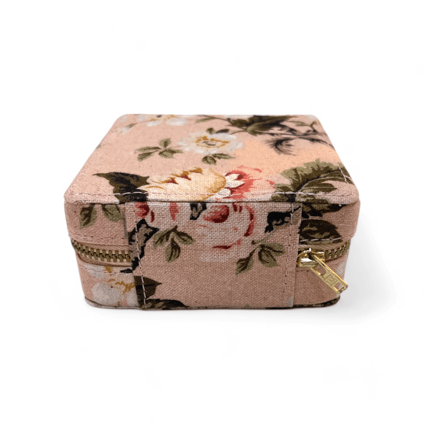 AMOUR BLUSH Vintage Rose print, Square box, with 2 pouches
