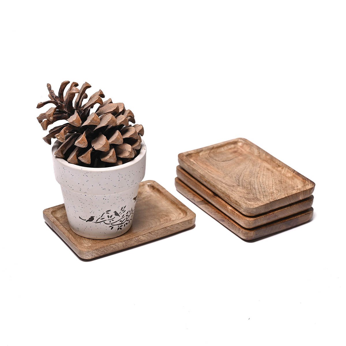 Small wooden tray, round edged rustic serving tray, farmhouse decor, 5X7 inches