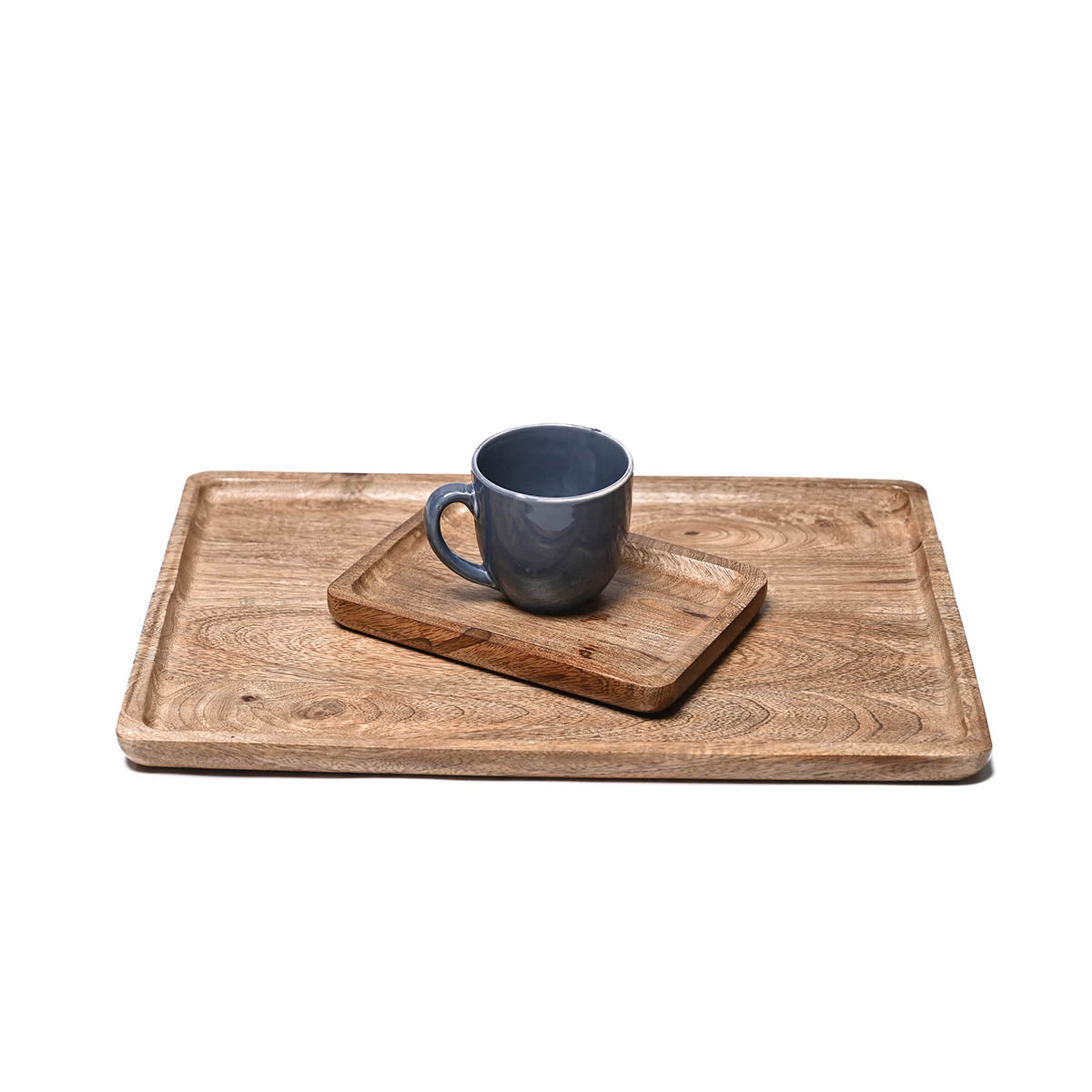 Small wooden tray, round edged rustic serving tray, farmhouse decor, 5X7 inches