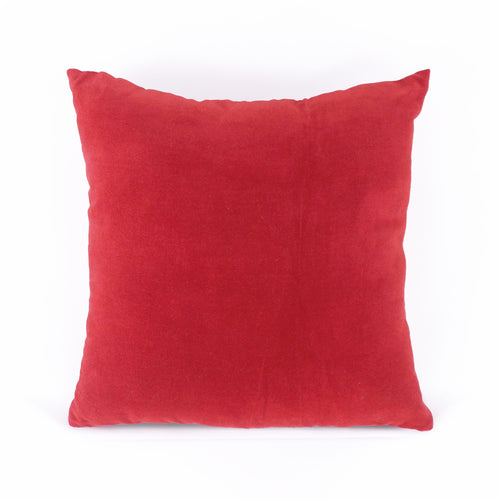 Christmas Red Velvet and Linen Reversible Cushion cover