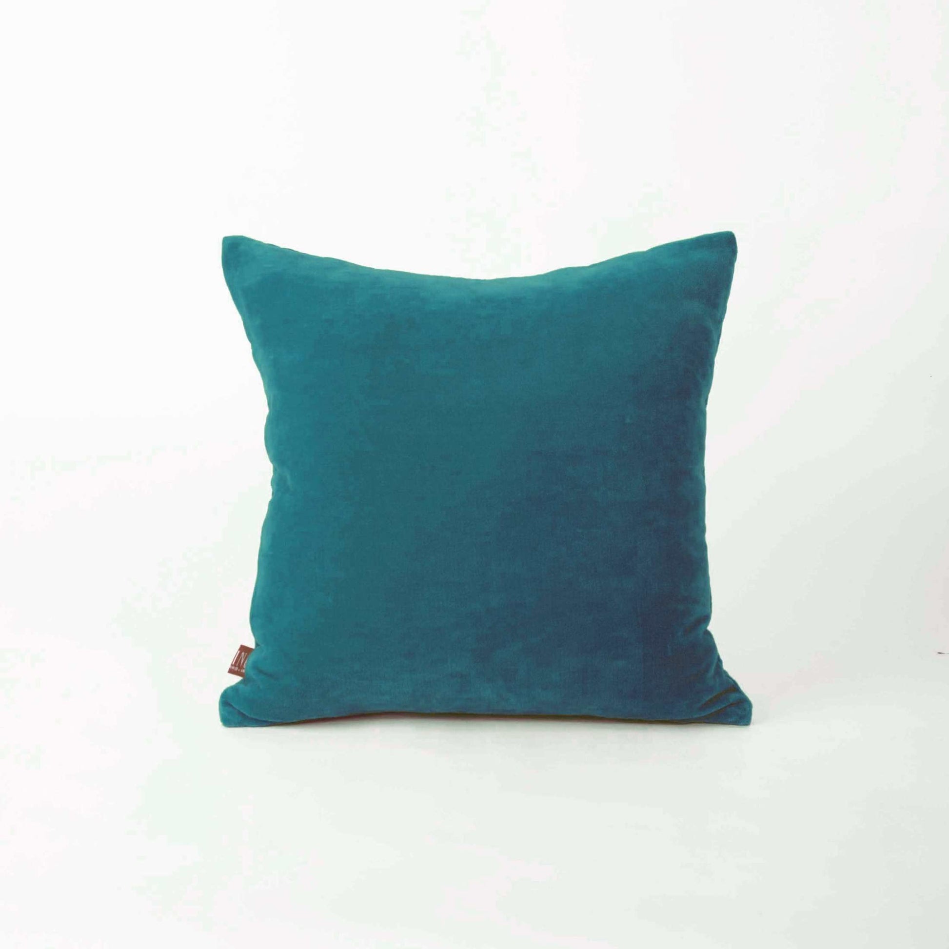 DARK TURQUOISE Quilted velvet pillow cover, solid colour throw pillow, colours and sizes available