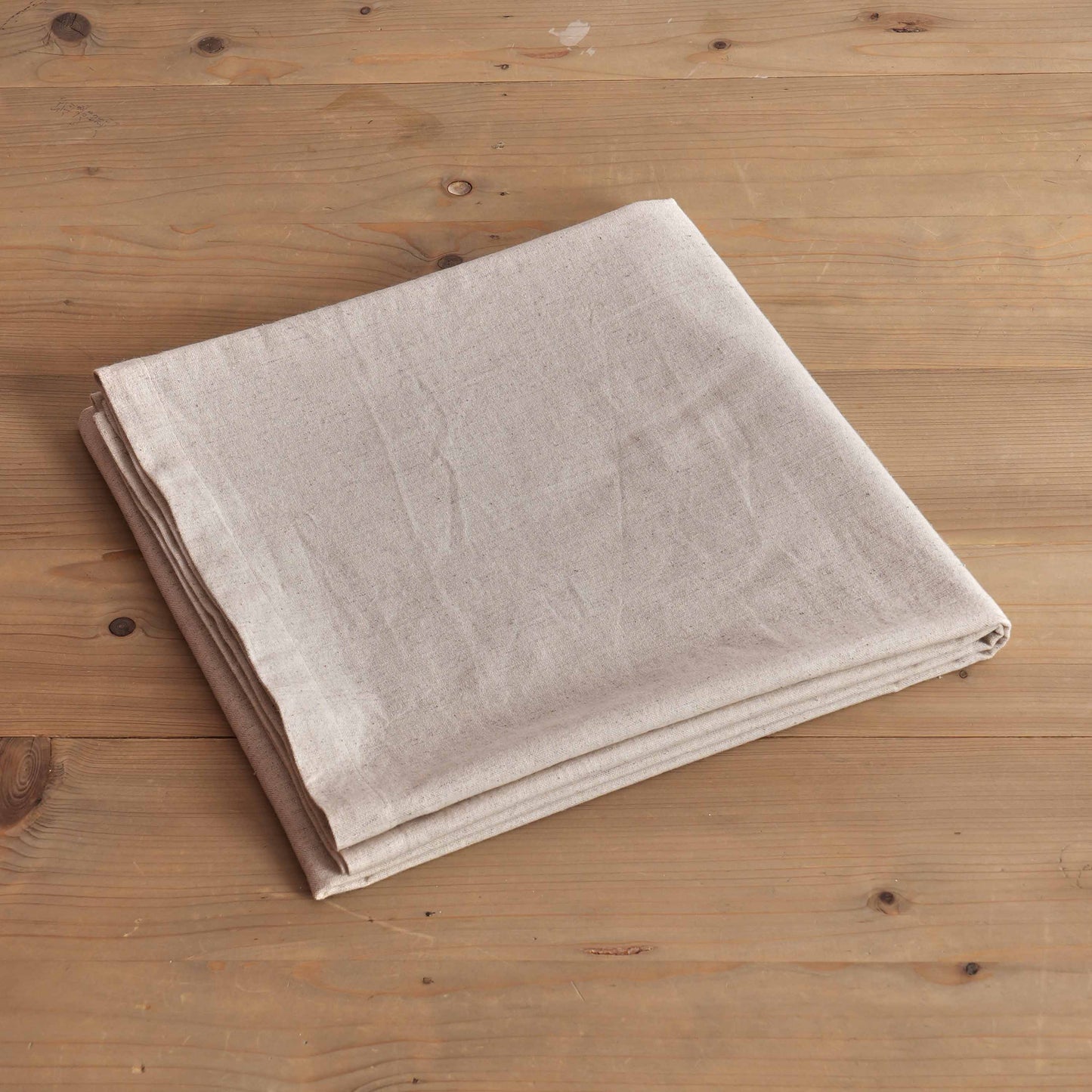 PURE ELEMENTS - Cotton Flex Light Beige Table Cloth – Linen Look | 2 Sizes