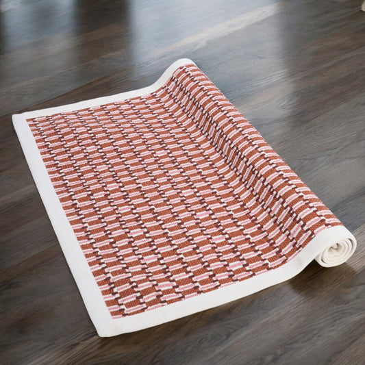 MODERN RETRO - Rust weave texture print, 100% cotton dhuerrie, sizes available