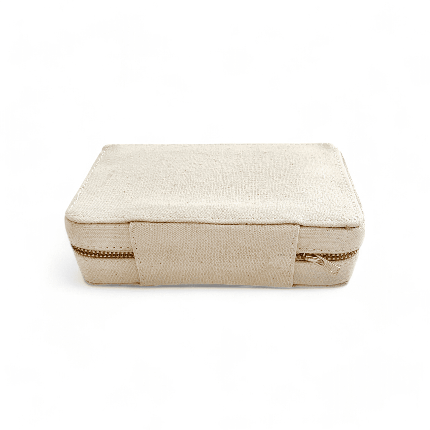 Natural Canvas Rectangular box with 2 pouches