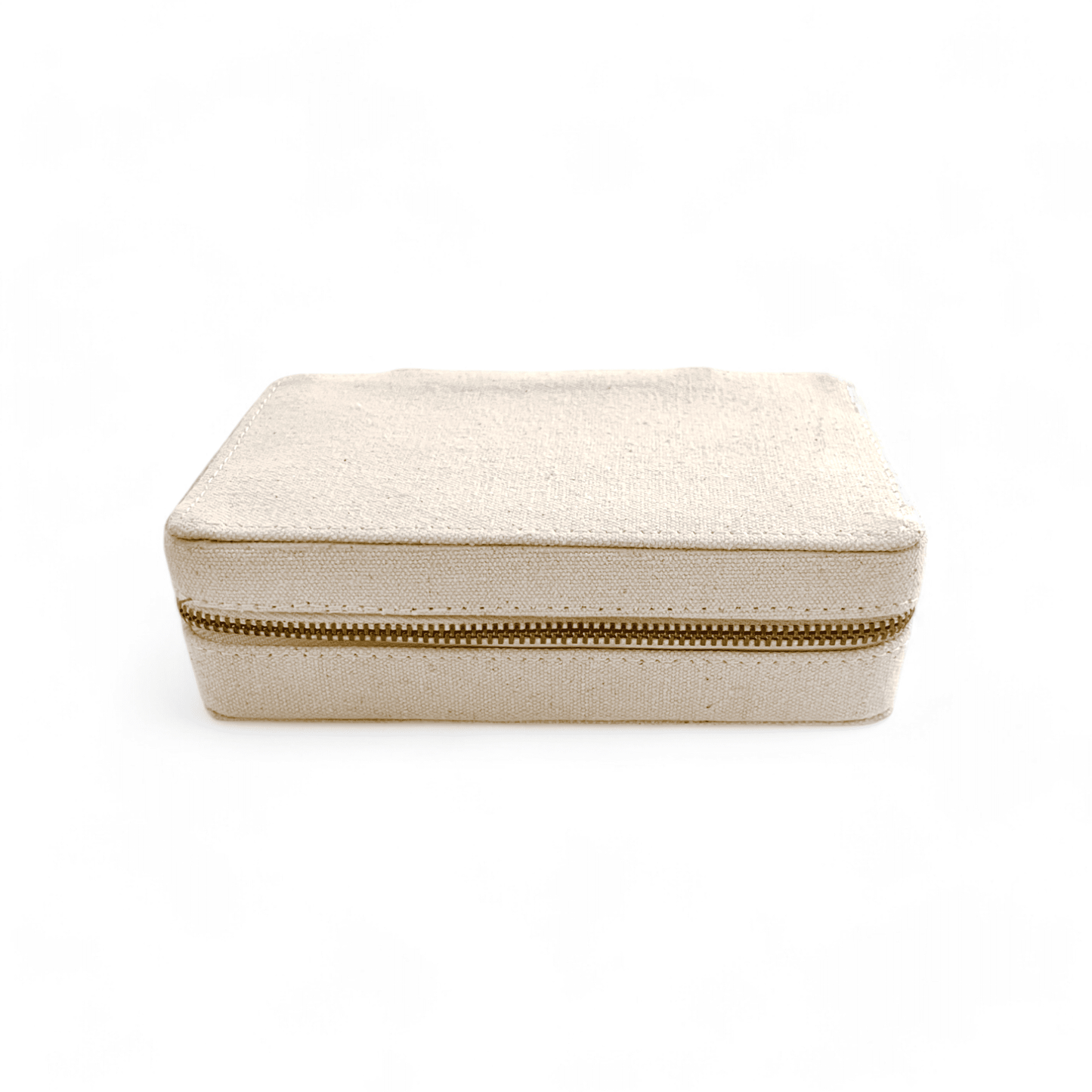 Natural Canvas Rectangular box with 2 pouches