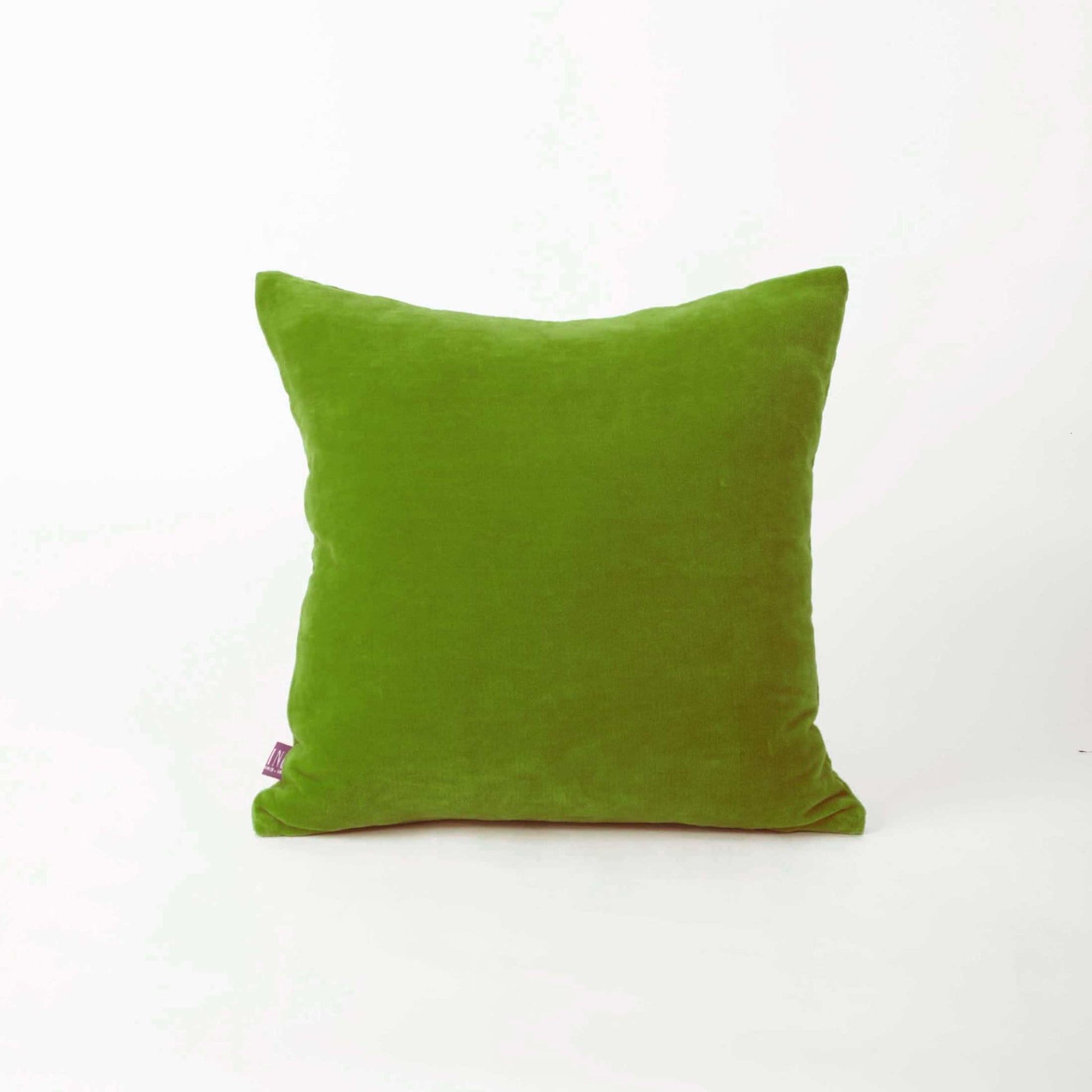 Lush GREEN Quilted velvet pillow cover, solid colour throw pillow, colours and sizes available